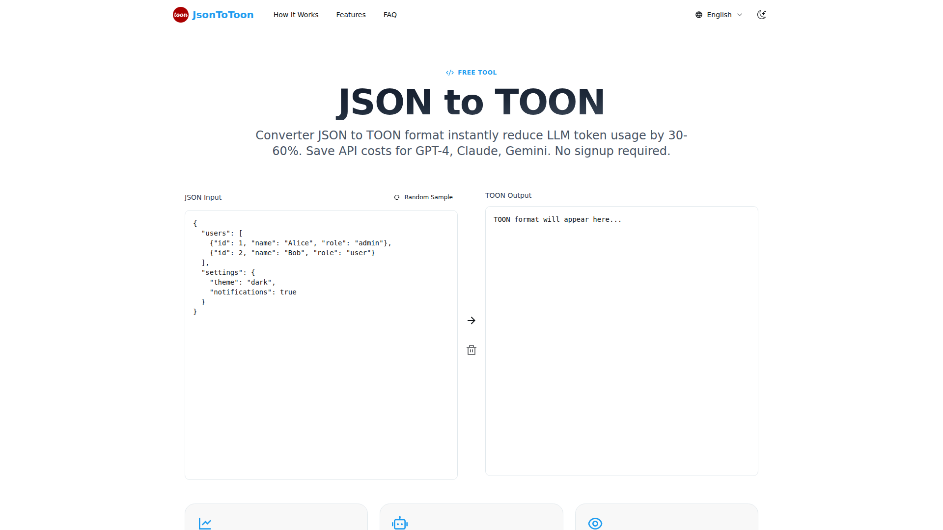 JSON to TOON Token Optimizer