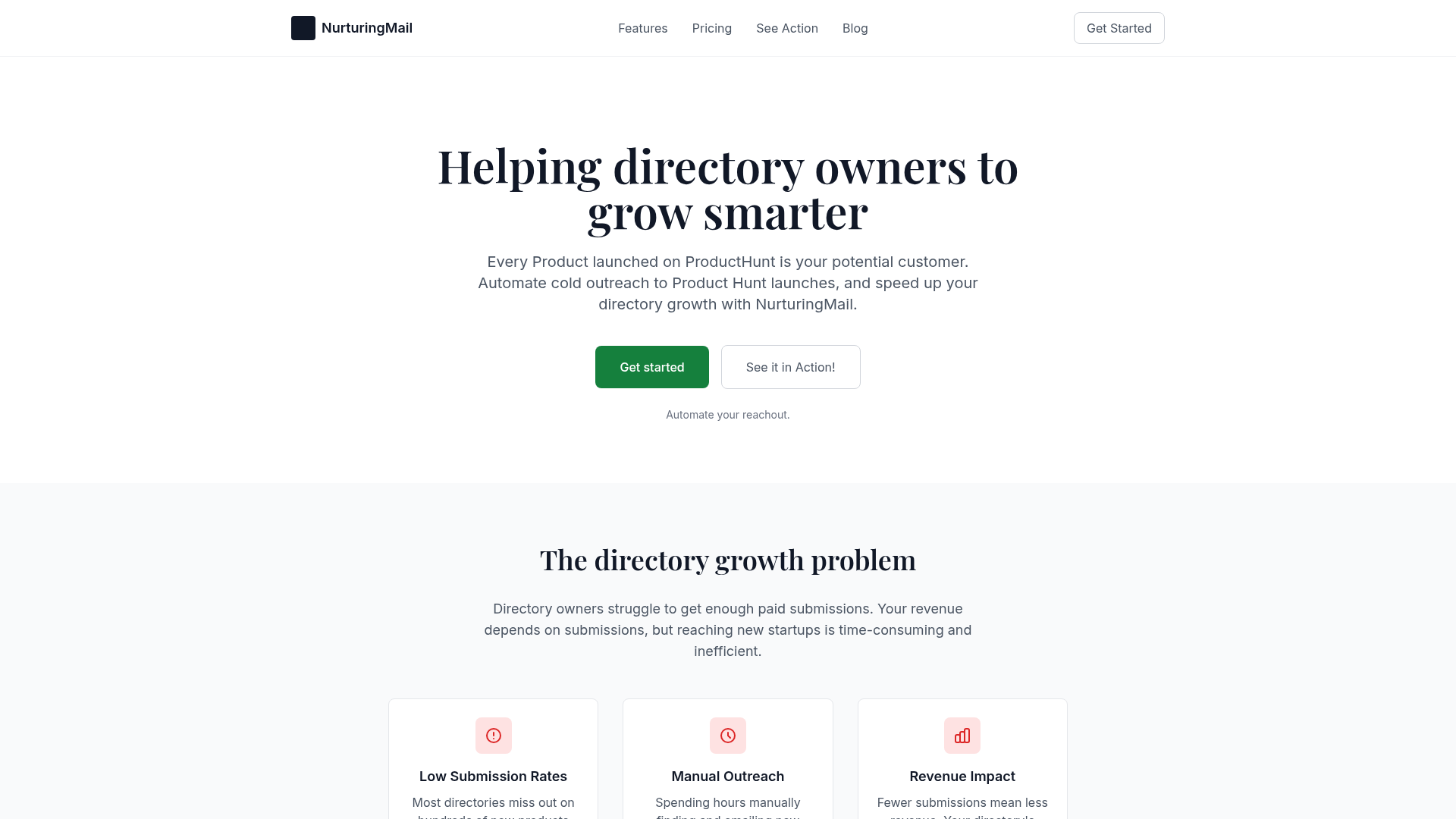 NurturingMail - Automated Outreach for Directory Growth - Product Image